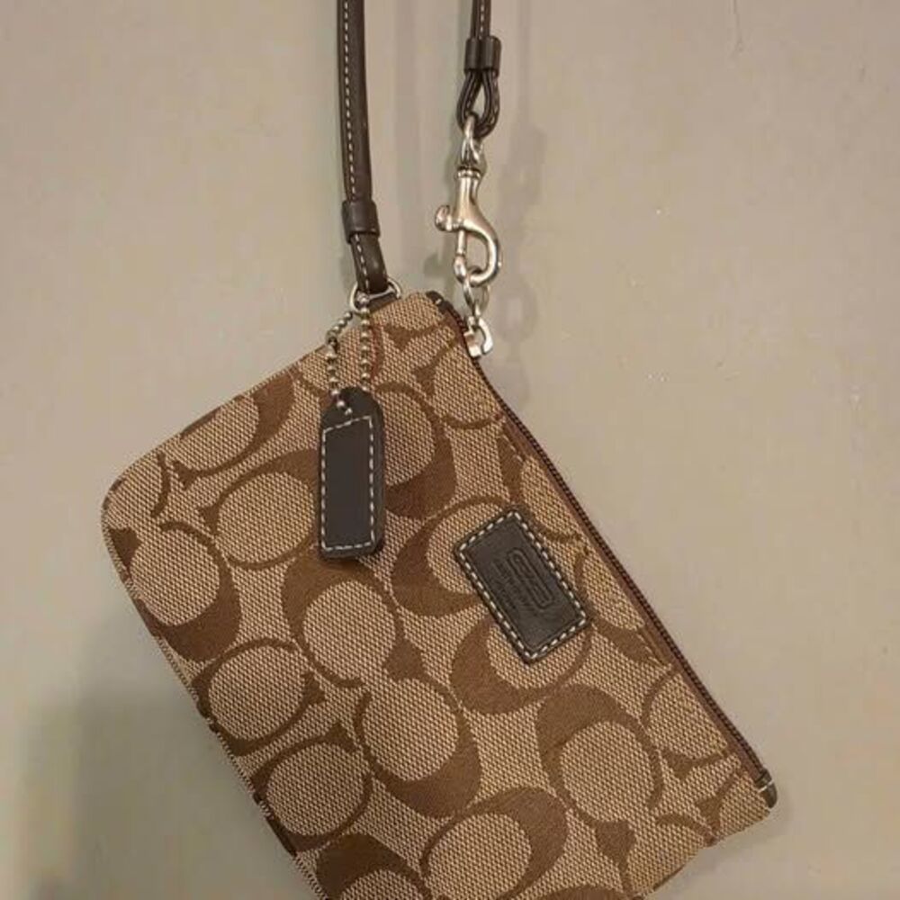 Coach mini wristlet
